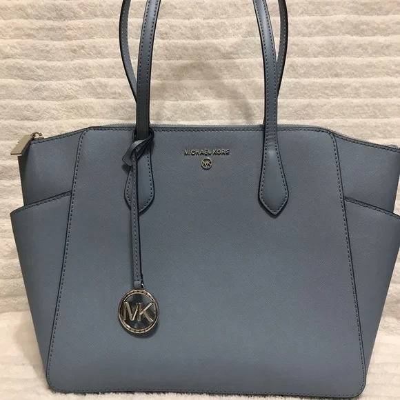 NWT Michael Kors NEW BUNDLE Large Leather Top-Zip Satchel & Matching Billfold - Picture 6 of 15